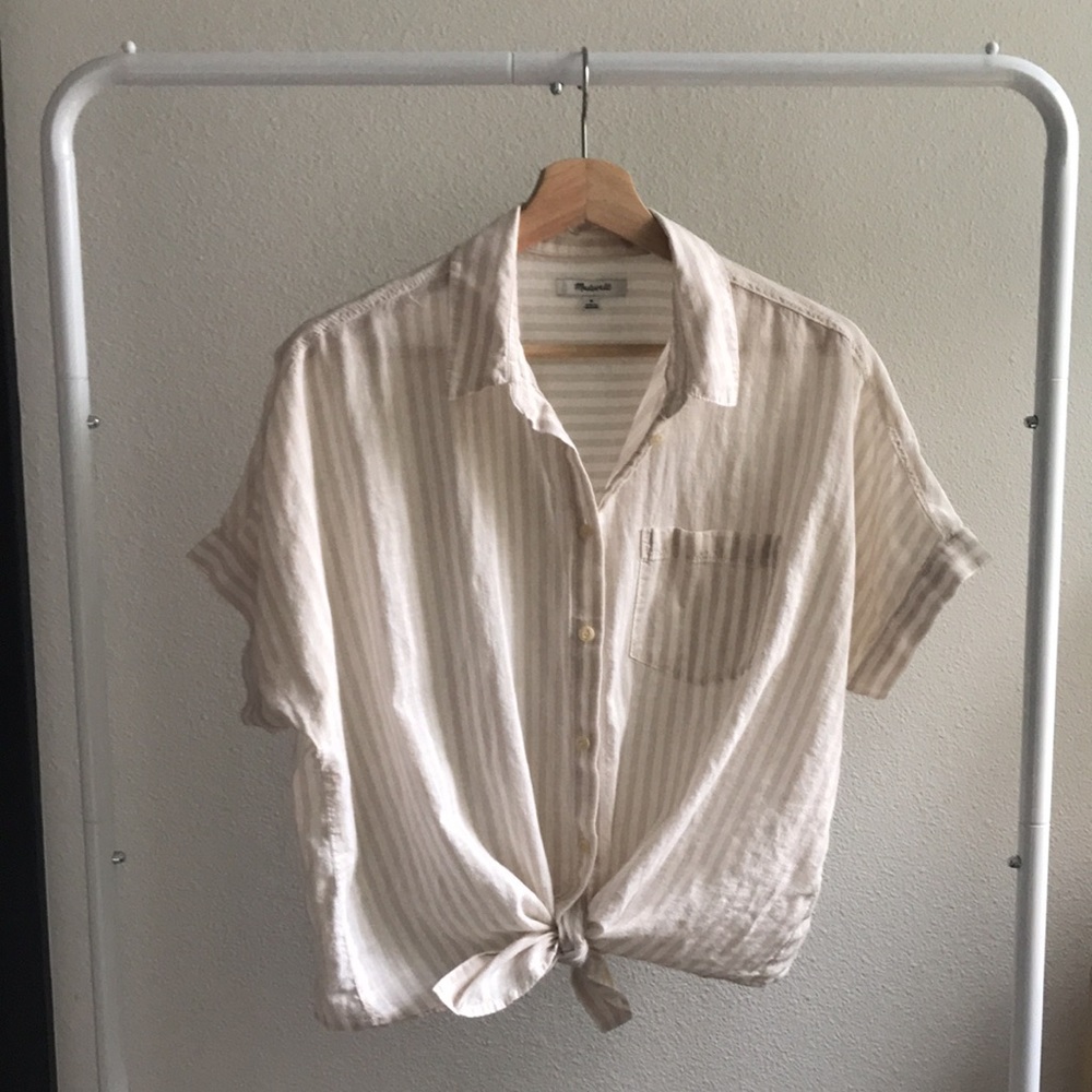 Madewell boxy buttondown blouse
